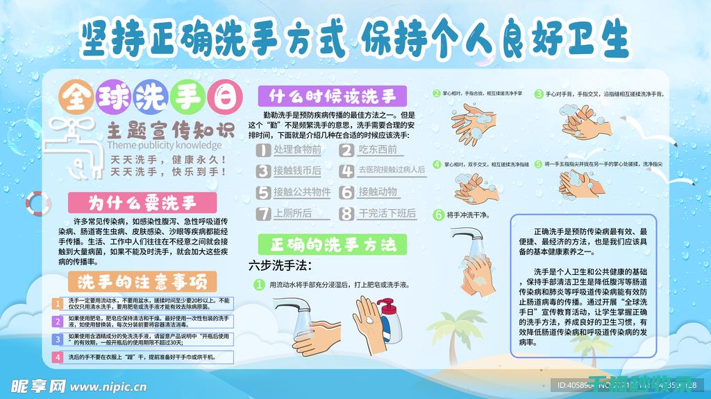 洗手的正确方式：每一步都有其意义</ (洗手的正确方式)