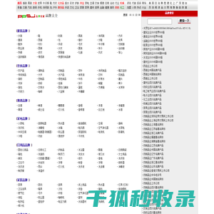 品牌大全